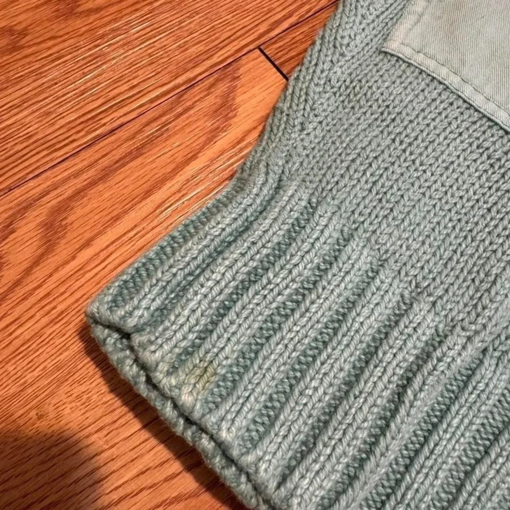 Polo‎ Ralph Lauren Men's Sweater Linen Knit Mint Padded Preppy Size Large